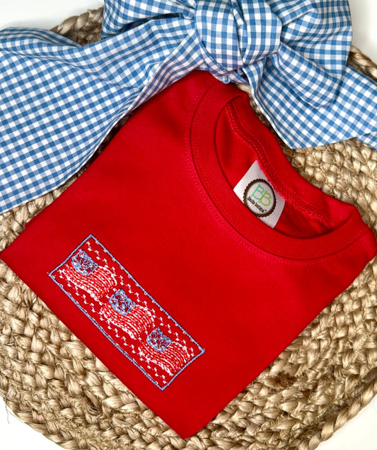Smocked Flag Kids Tee