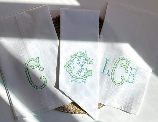 Wreath Sash & Linen Towel Set