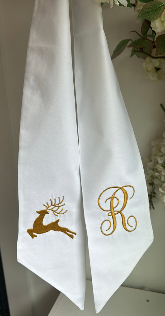 Reindeer & initial￼