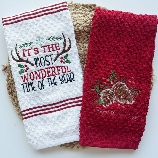 Christmas hand towel set