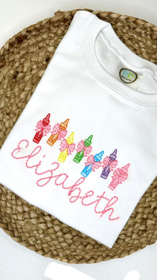 Bows Crayon Tee