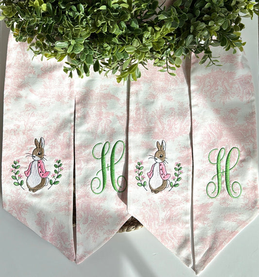 Pink Toile Rabbit