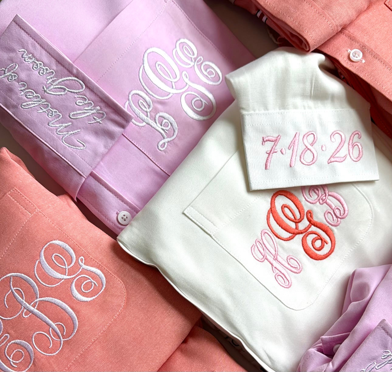 Monogrammed Button-Up w/Pocket