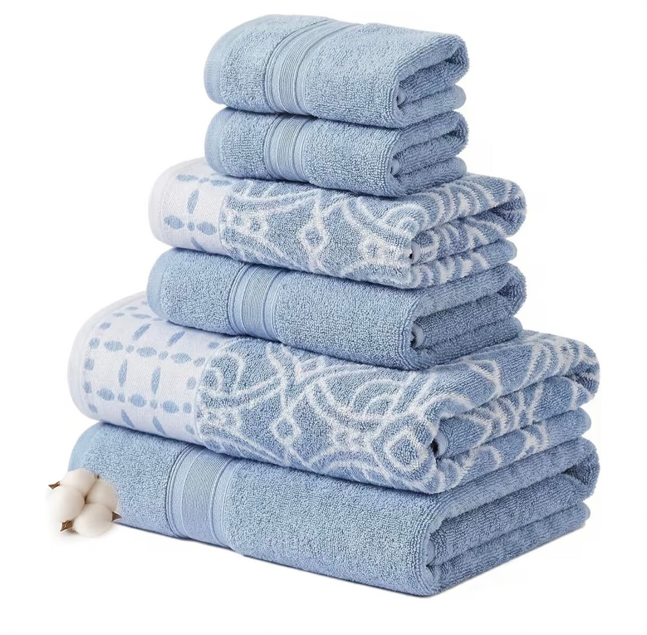 6 piece towel set