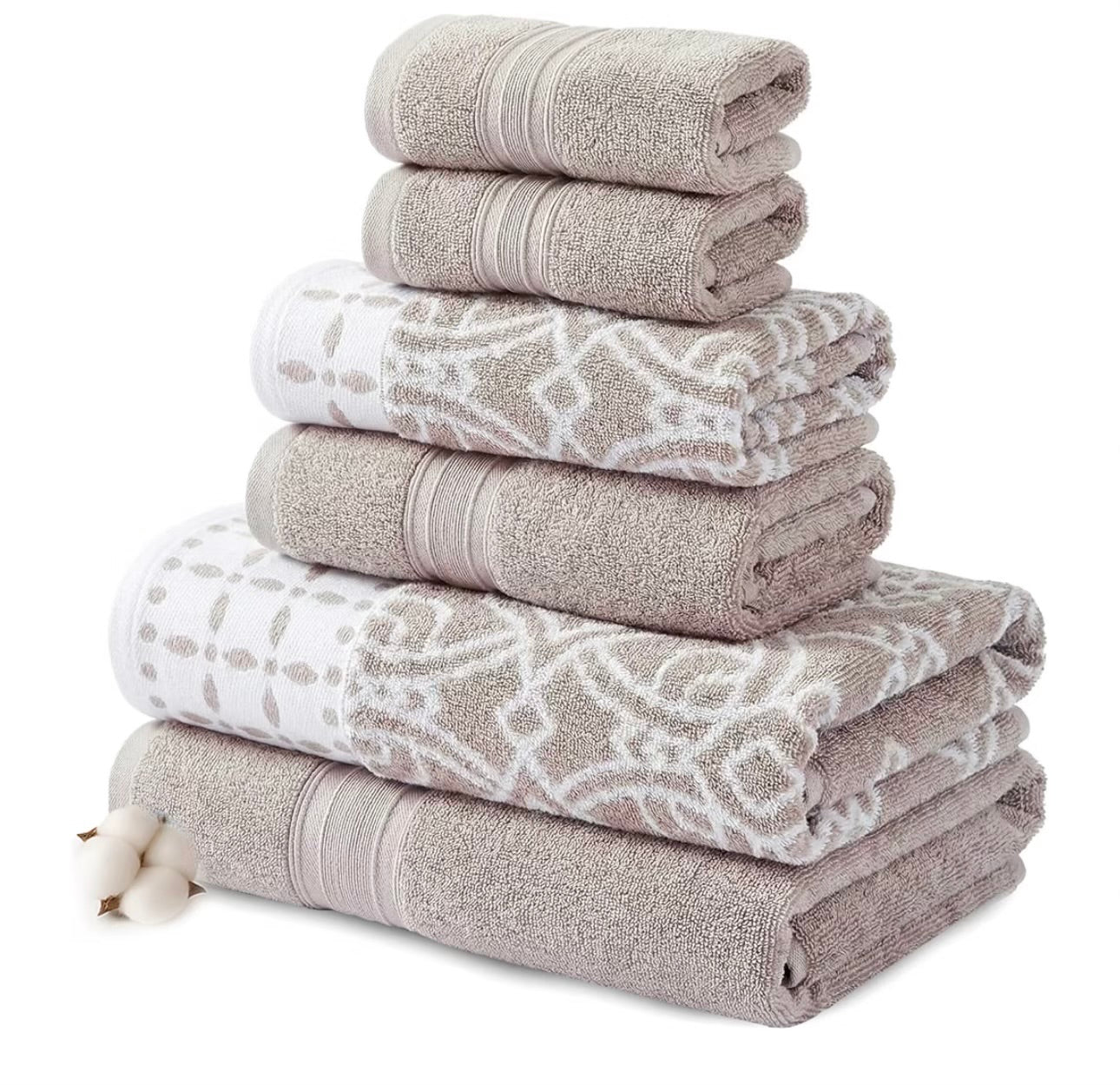 6 piece towel set