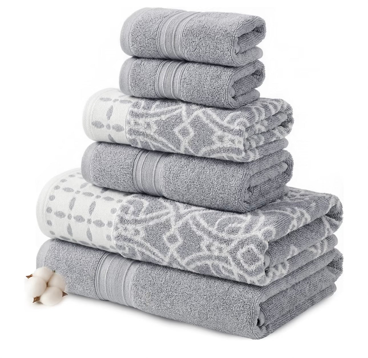 6 piece towel set